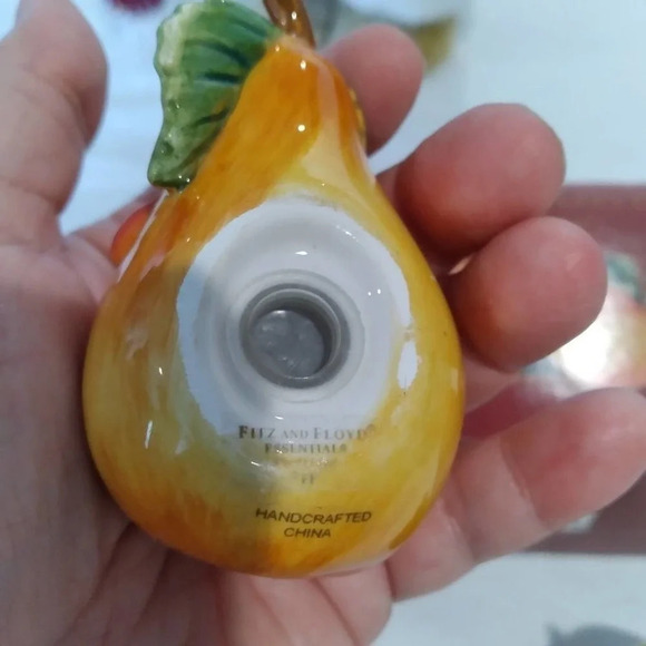 2004 Fitz & Floyd Partridge Pear Tree 12 Days Of Christmas Salt & Pepper Shakers - Picture 5 of 6